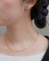 marquise link stainless necklace (stainless steel)