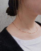 marquise link stainless necklace (stainless steel)