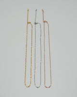 marquise link stainless necklace (stainless steel)