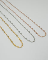 marquise link stainless necklace (stainless steel)