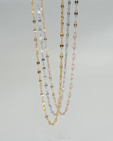 marquise link stainless necklace (stainless steel)