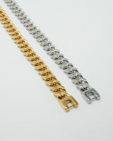 curb chain stainless bracelet (stainless steel)
