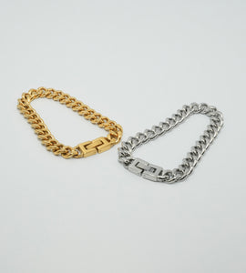 curb chain stainless bracelet (stainless steel)