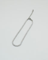 clear stone stainless bracelet (stainless steel)