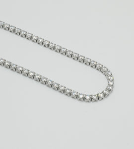 clear stone stainless bracelet (stainless steel)