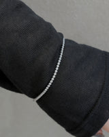 clear stone stainless bracelet (stainless steel)