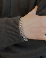 curb chain stainless bracelet (stainless steel)
