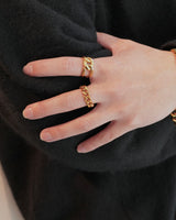 curb chain stainless ring (stainless steel)