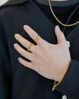 knot link stainless ring (stainless steel)