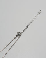 Sleek Bean Snake Chain Necklace(stainless steel)
