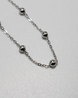 Station Ball Necklace(stainless steel)