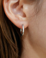cubic zir mini hoop pierce(stainless steel)