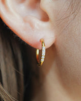 cubic zir mini hoop pierce(stainless steel)