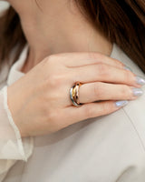 triple union stainless ring