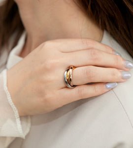 triple union stainless ring
