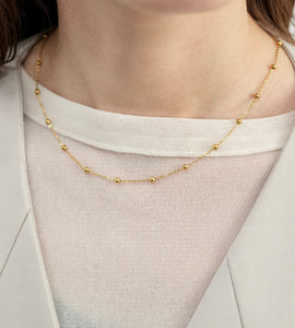 station ball necklace(stainless steel)
