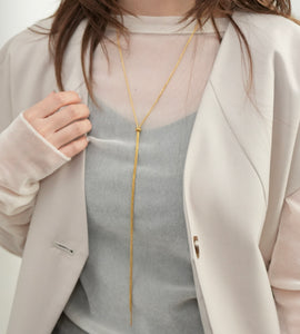 nfinite sliding lariat necklace(stainless steel)