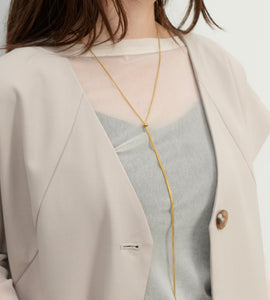 nfinite sliding lariat necklace(stainless steel)