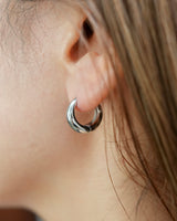 mini plump hoop pierce (stainless steel)