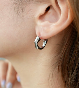 nuance curve hoop pierce(stainless steel)