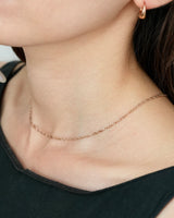 twinkle screw chain necklace(stainless steel)