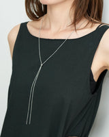 nfinite sliding lariat necklace(stainless steel)