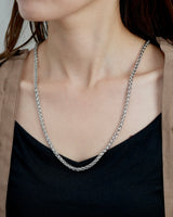 thick silver stainless necklace（stainless steel）