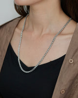 thick silver stainless necklace（stainless steel）