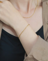 Oval Rice Chain Bracelet(stainless steel)