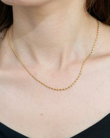 Oval Rice Chain Necklace(stainless steel)