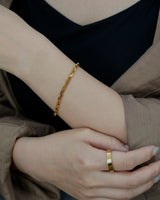 rectangular chain stainless bracelet(stainless steel)