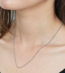 rolo chain necklace(stainless steel)