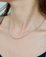 twinkle screw chain necklace(stainless steel)