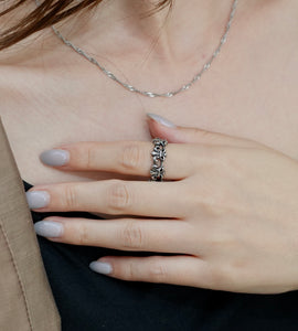 Gothic Cross Chain Ring（stainless steel）
