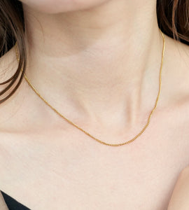 twist screw chain necklace(stainless steel)