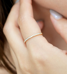 minimal cubic zir Ring(stainless steel)