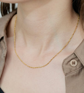 twinkle screw chain necklace(stainless steel)