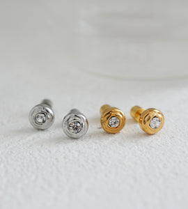 round glow stud pierce(stainless steel)