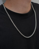 thick silver stainless necklace（stainless steel）