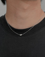 Sleek Bean Snake Chain Necklace(stainless steel)