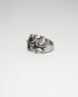 Gothic Cross Motif Silver Ring(stainless steel)