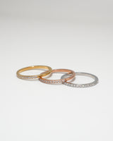 Minimal Cubic Zirconia Ring