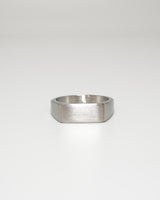 Matte Square Signet Ring(stainless steel)