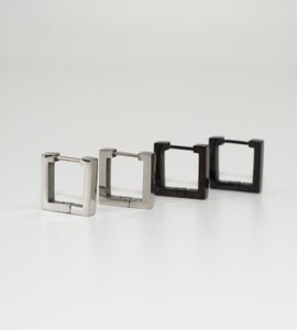square hoop pierce(stainless steel)