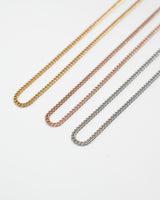 Twist Screw Chain Necklace(stainless steel)