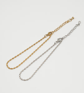 oval rice chain bracelet(stainless steel)