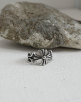 Gothic Cross Motif Silver Ring(stainless steel)