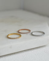 Minimal Cubic Zirconia Ring
