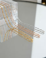twinkle screw chain necklace(stainless steel)