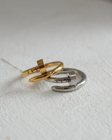 Nail Wrap Gold Ring(stainless steel)